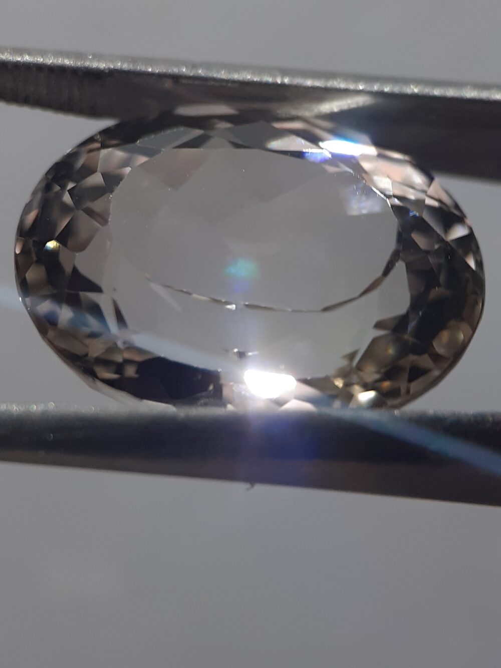 20240607_192113 Natural Greenish Yellow Topaz · 15.1 ct · Oval · Mixed Cut · unheated · Brazil