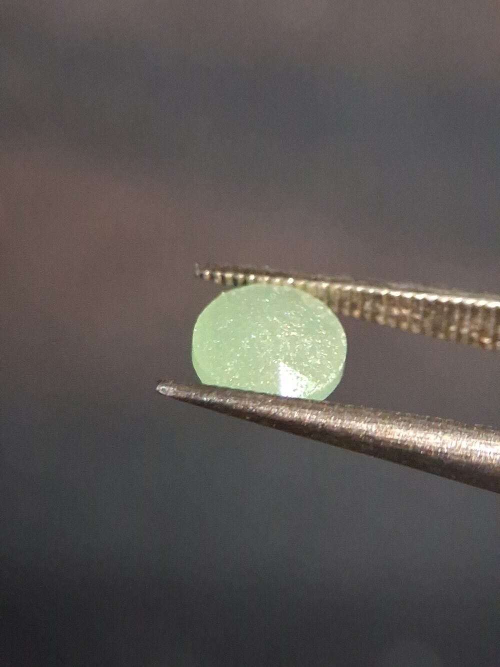 Natural Green Aventurine · 0.450 ct · Round Rose Cut · Green