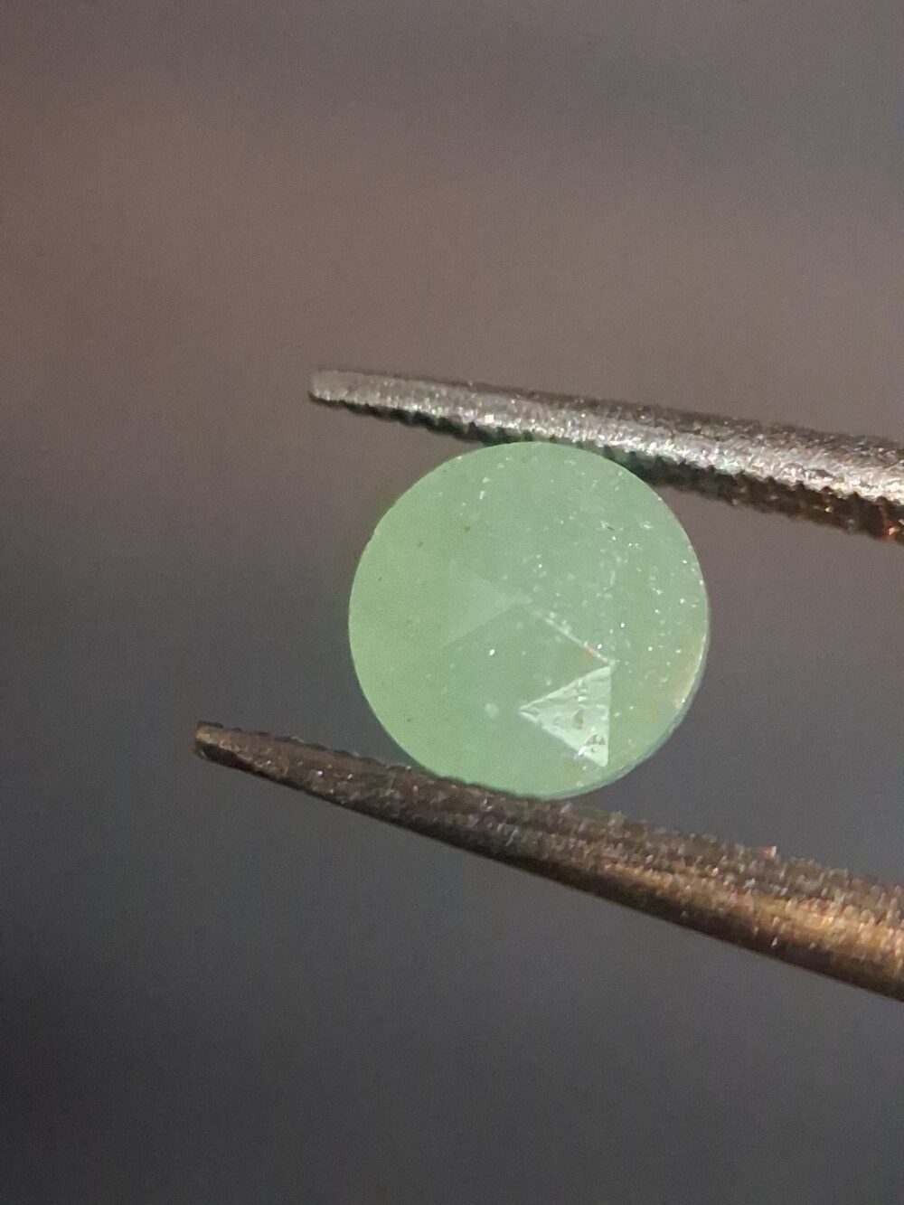 20260217_152540 Natural Green Aventurine · 0.457 ct · Round Rose Cut · India