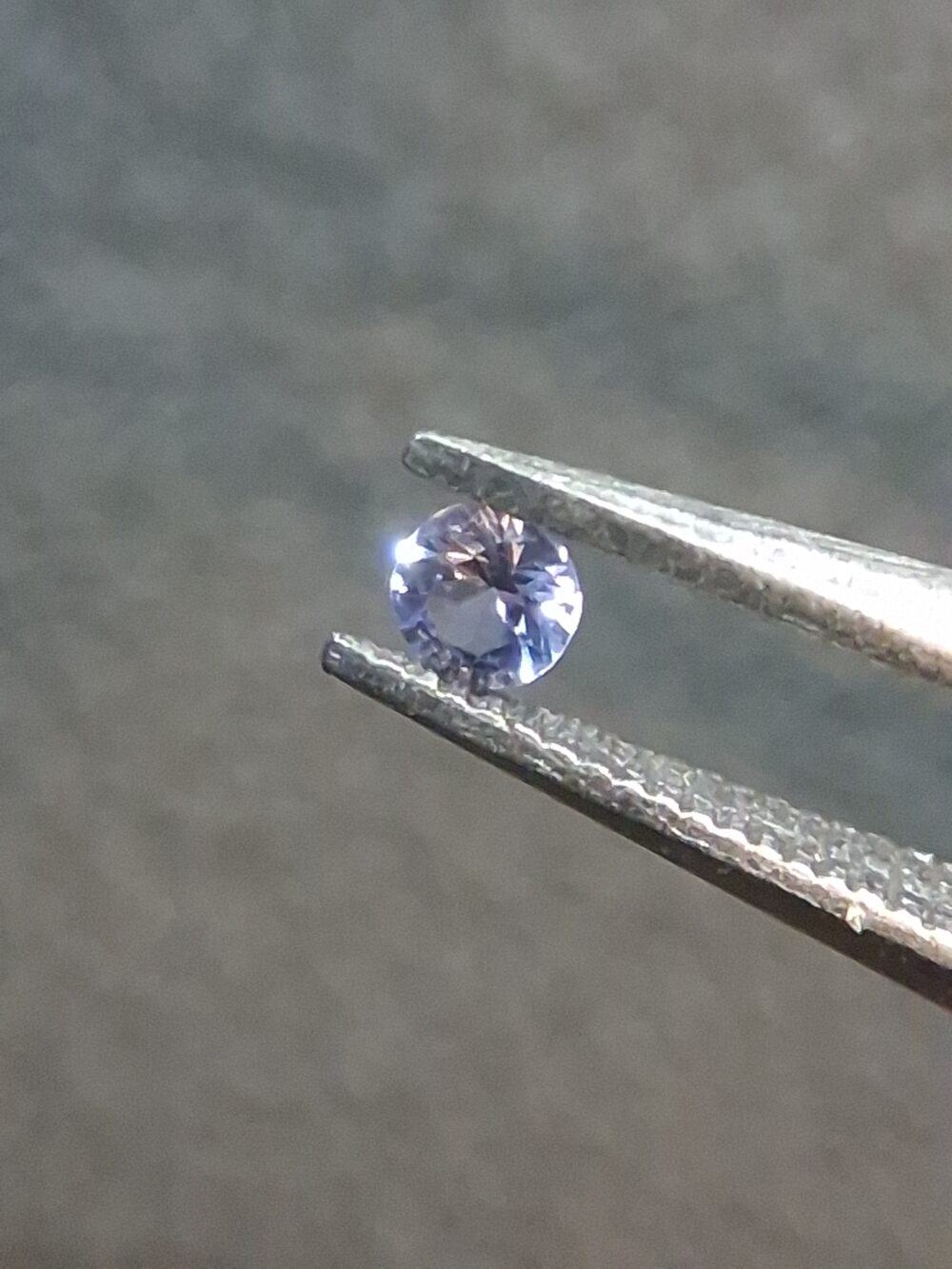 Natural Tanzanite stone · 0.032 ct · Round Brilliant Cut · Tanzania