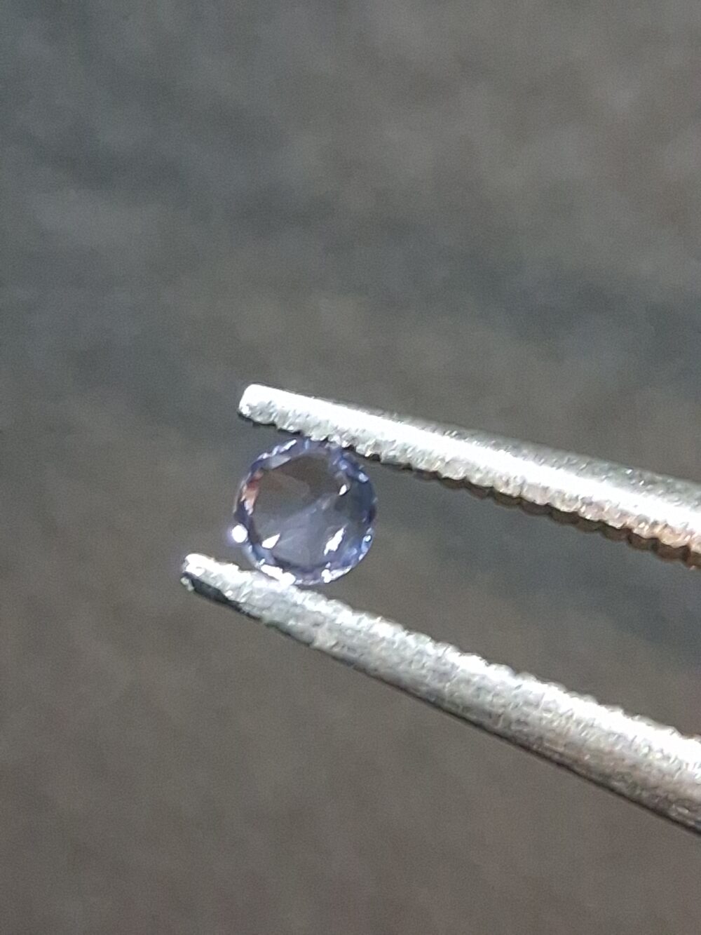 Natural Tanzanite stone · 0.032 ct · Round Brilliant Cut · Tanzania