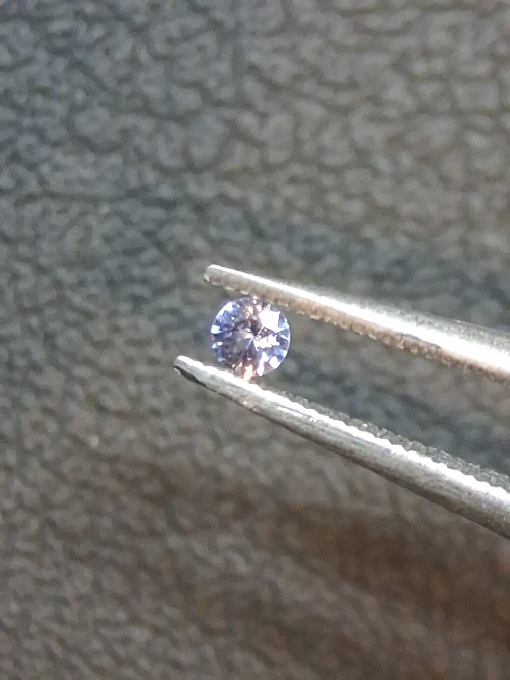 Natural Tanzanite Gemstone · 0.031 ct · Round Brilliant Cut · Tanzania