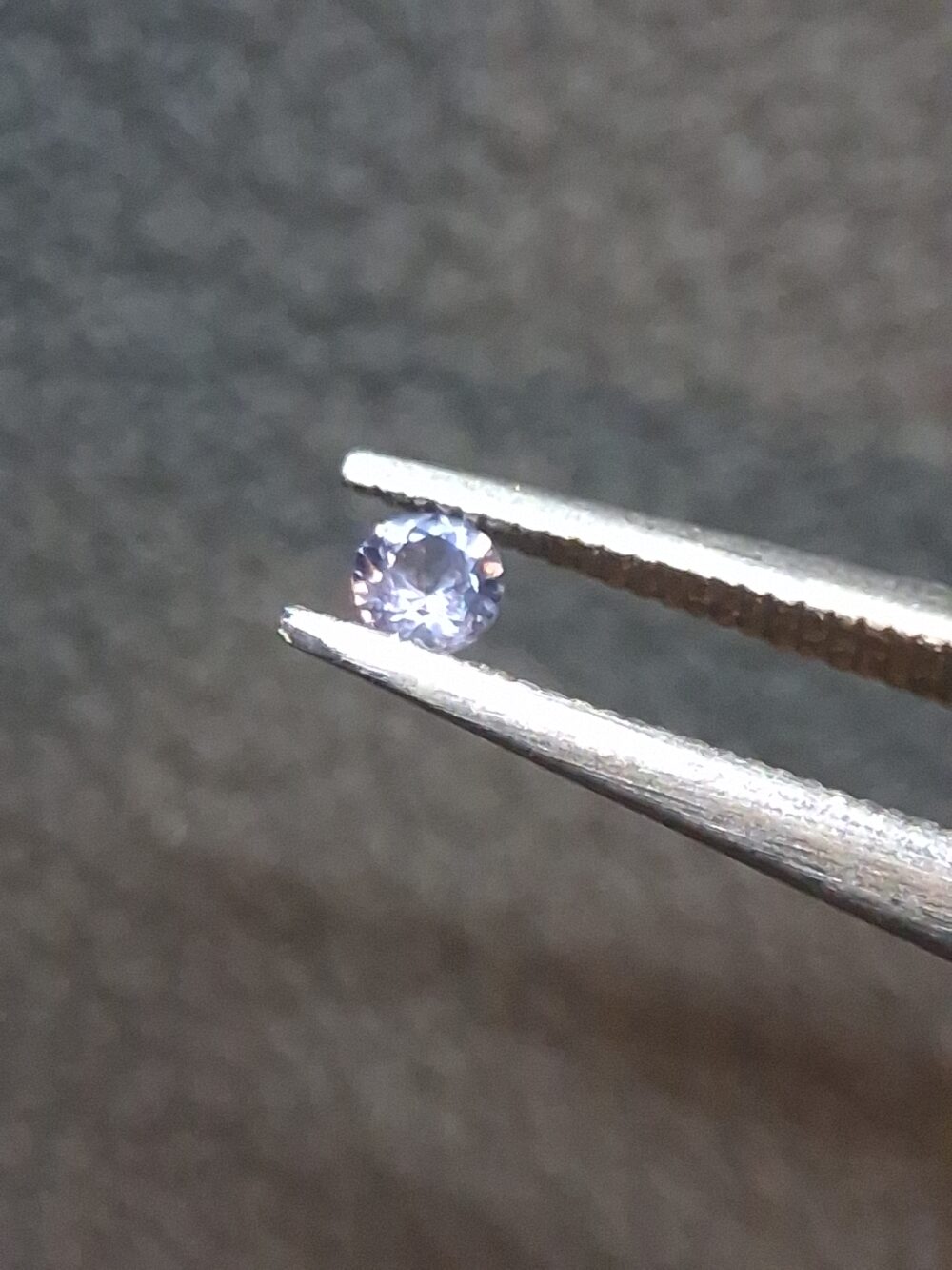 Natural Tanzanite Gemstone · 0.031 ct · Round Brilliant Cut · Tanzania