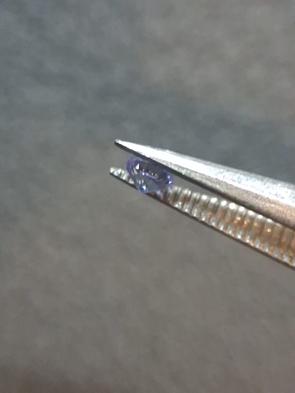 Natural Tanzanite Gemstone · 0.031 ct · Round Brilliant Cut · Tanzania