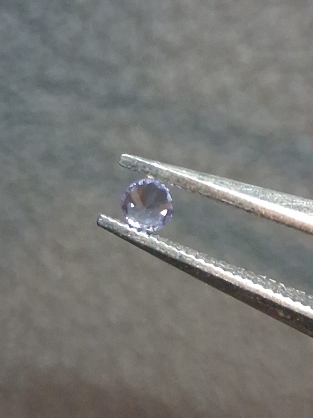Natural Tanzanite Gemstone · 0.031 ct · Round Brilliant Cut · Tanzania