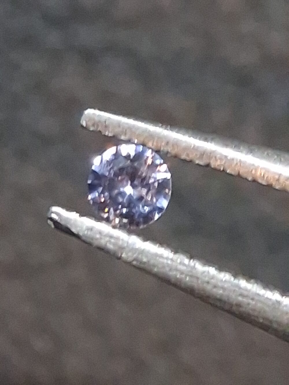Natural Tanzanite Gemstone · 0.031 ct · Round Brilliant Cut · Tanzania