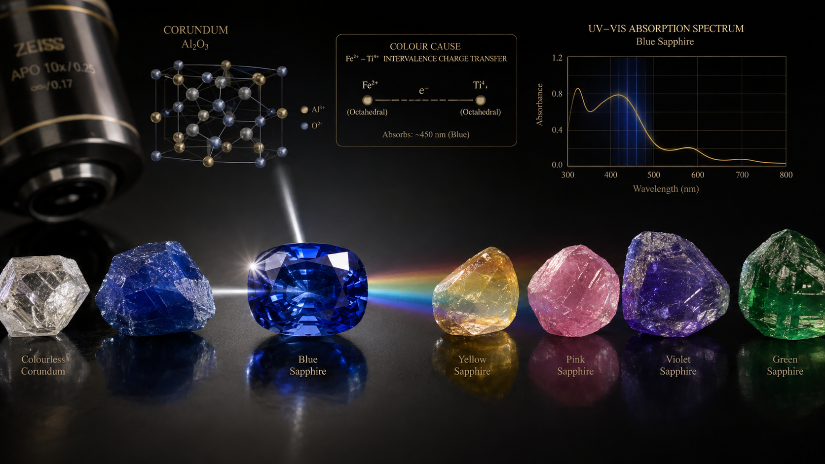 why blue sapphire is blue