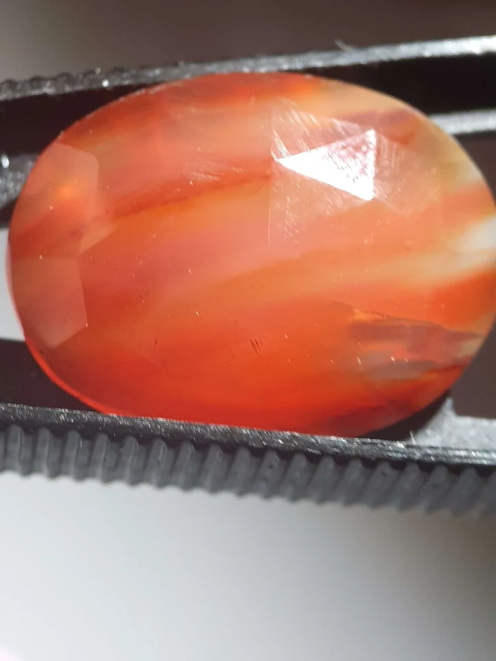 bicolor-orange-and-red-Carnelianrose-cut-oval-1270-ct-FA-CHA024CA-001-004_55990085157188 Natural Chalcedony · 12.7 ct · Oval · Rose Cut Carnelian