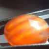 bicolor-orange-and-red-carnelian-rose-cut-oval-12-70-ct-natural-gems-belgium-precious-stones-72665514574148 Natural Chalcedony · 12.7 ct · Oval · Rose Cut Carnelian
