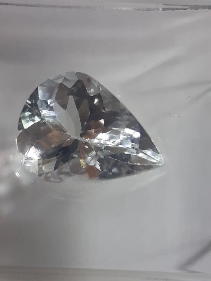 Natural Goshenite · 1.32 ct · Pear · Mixed Cut · Unheated
