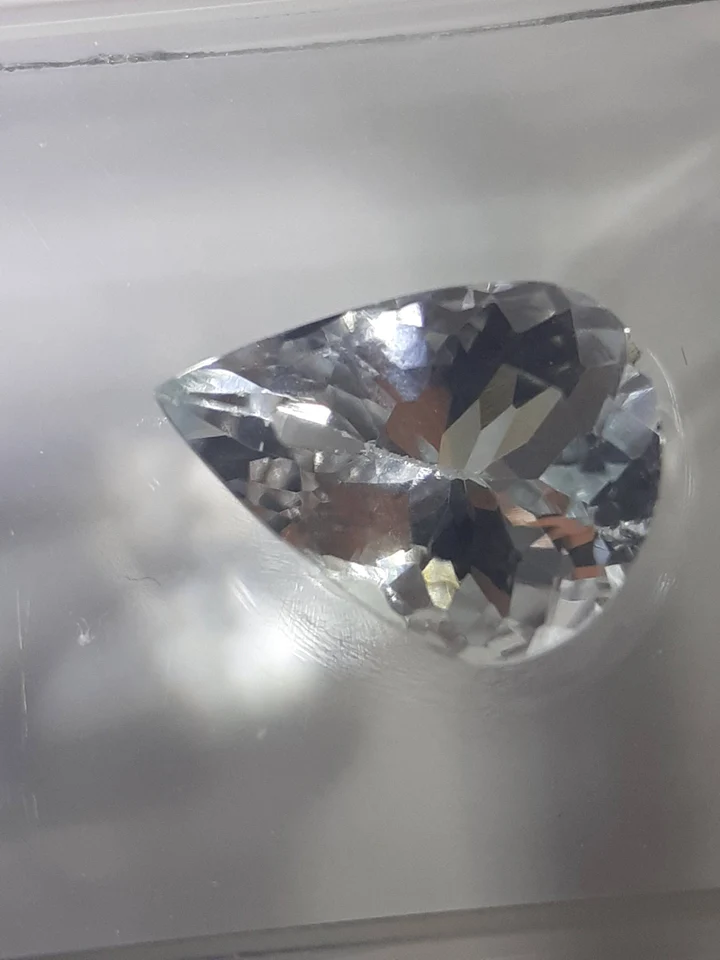 Natural Goshenite · 1.32 ct · Pear · Mixed Cut · Unheated