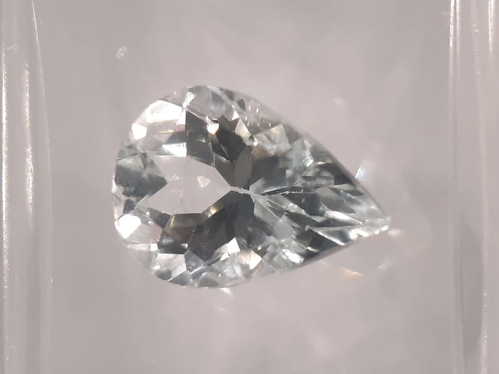 Natural Goshenite · 1.53 ct · Pear · Mixed Cut · Unheated
