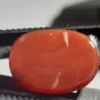 Natural Carnelian · 12.25 ct · Oval · Rose Cut