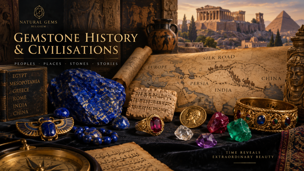 Gemstone history across ancient civilisations and trade
